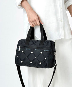 LeSportsac SM SATCHEL W PEARLS/ブラックパール