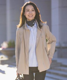 J.PRESS LADIES L 【洗える・撥水】マイクロタフタ フーデッド ショート コート