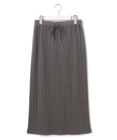 23区 【SLOW/洗える】ランダムリブフライス スカート