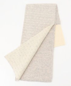 MOONBAT 【カシミヤ100%】両面使える ニットジャガードマフラー