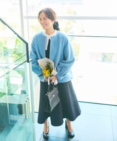 #Newans 【洗濯機可能】バックフレアショートコート