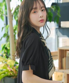 Tiaclasse 【おのののかさん着用】「サマケア」パフスリーブAラインワンピース