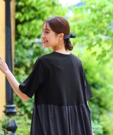 Tiaclasse 【洗える】切替マキシワンピース