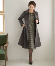 Tiaclasse 【ウール90％】ステンカラープリンセスウールコート