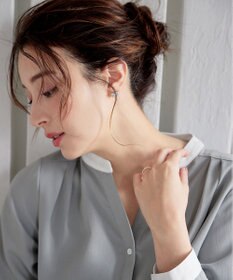 Tiaclasse 【洗える】クレリックシャツチュニックブラウス