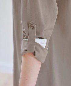 Tiaclasse 【洗える】クレリックシャツチュニックブラウス