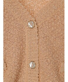 earth music&ecology ポコポコヤーンショートカーディガン