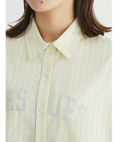 Green Parks イージーケア　ドビーストライプシャツ