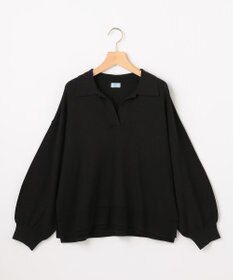 組曲 S 【加藤ローサさん着用】ポロ襟ストレッチニット