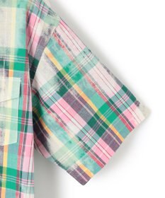 J.PRESS MEN 【J.PRESS ORIGINALS】India Madras Discharge Print Pullover Shirt / Baggy Fit