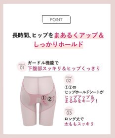 AMPHI ガードル ヒップアップ ヒップまるみをキープ 【Hold Day Girdle ホールドデイガードル】 ロング丈 GYJ169 アンフィ／ワコール