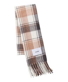 MOONBAT estaa パフィーラメマフラー ウォームチェック／手洗い可