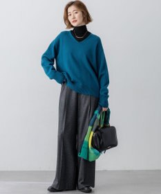 23区 【見上愛さんコラボカラー/VERY掲載】カシミヤブレンド Vネック ニット