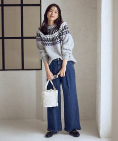 ANY ノルディックパターンニット