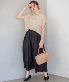 23区 S 【洗える】クリスピーシアールレックス フレンチスリーブ プルオーバー