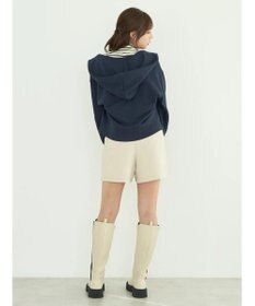 earth music&ecology フロントジップショートパンツ