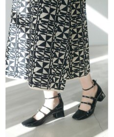 Green Parks ａ．ニットジャガード柄ワンピース