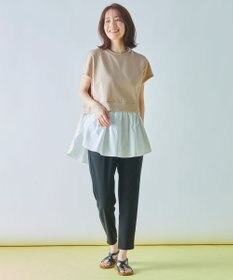 ANY L 裏毛レイヤード風トップス