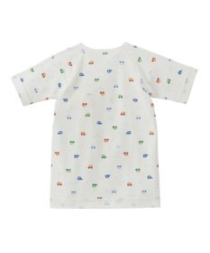 MIKI HOUSE HOT BISCUITS 【50-60cm】 フライス 短肌着 プリント柄