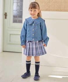 ANY KIDS チェック柄 ガーリー スカパン