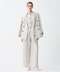 uncrave テンセルライトリネン ワイドパンツ