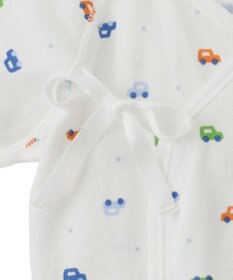 MIKI HOUSE HOT BISCUITS 【50-60cm】 フライス 短肌着 プリント柄