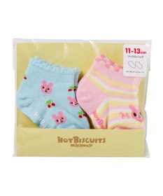 MIKI HOUSE HOT BISCUITS 【9-19cm / 靴下2足セット】 ローカット ソックスパック