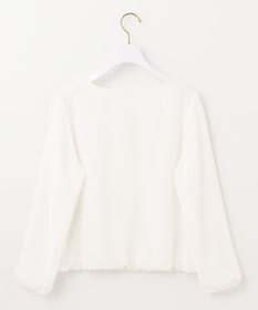 ANY SIS 【洗える】フロントプリーツシフォンブラウス