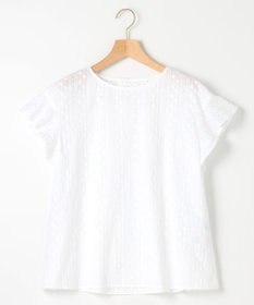 組曲 L エンブロイダリーレースフレンチスリーブ ブラウス