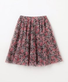 ANY KIDS 花柄 チュール フレア スカート