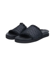 INTER-CHAUSSURES 【ANGEL ALARCON】フットベッドラフィアスライドサンダル