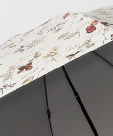 AURORA JILL STUART ジル スチュアート 晴雨兼用一段スライド傘 (ボタニカル柄)