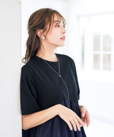 Tiaclasse 【洗える】切替マキシワンピース