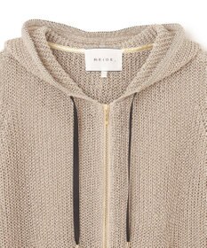 BEIGE， OPTICAL / ニットパーカー