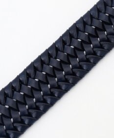 JOSEPH ABBOUD 【キングサイズ・イタリア素材・ストレッチ・日本製】ストレッチレザーメッシュ ベルト