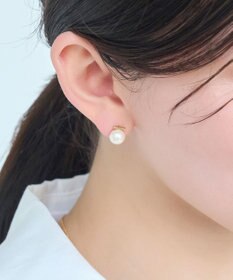 Phoebe 【金属アレルギー対応】パワーストーンバーピアス　パール