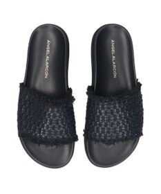 INTER-CHAUSSURES 【ANGEL ALARCON】フットベッドラフィアスライドサンダル