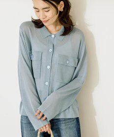 AMERICAN HOLIC シアー襟付きカーディガン