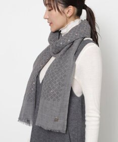 MOONBAT FURLA(フルラ）ウール100％ ウールアーチロゴストール