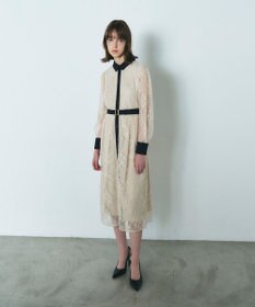 GRACE CONTINENTAL レーススパンコールワンピース