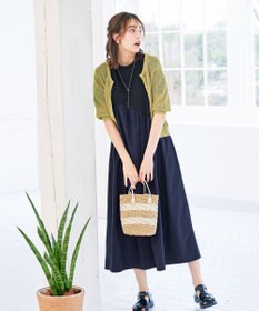 Tiaclasse 【洗える】切替マキシワンピース