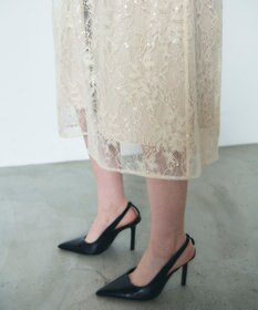 GRACE CONTINENTAL レーススパンコールワンピース