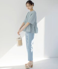 組曲 S エンブロイダリーレースフリル ブラウス