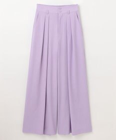 GRACE CONTINENTAL ツータックベルトワイドパンツ