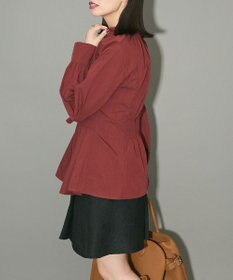 Green Parks リボンデザインハイネックブラウス