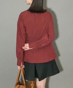 Green Parks リボンデザインハイネックブラウス