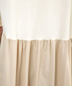 Tiaclasse 【洗える】切替マキシワンピース