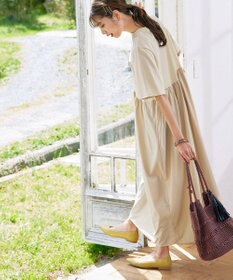 Tiaclasse 【洗える】切替マキシワンピース