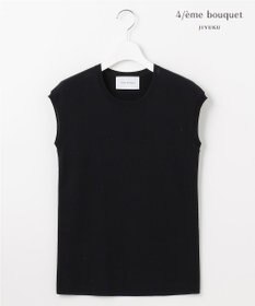 自由区 【カトリエムブーケ】Brillance delicate スパンコールノースリーブプルオーバー ブラック