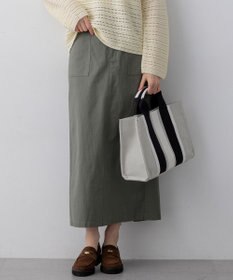 23区 L 【先行予約】スラブツイルストレッチ Iライン スカート